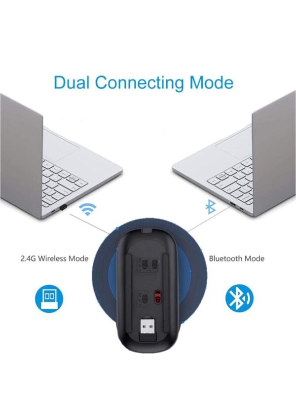 wireless computer mouse w10 rechargeable slim silent multicolour - Image 6